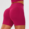 Seamless High-Waist Yoga Fitness Shorts