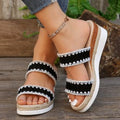 Women Wedge Heel Hemp Rope Sandals