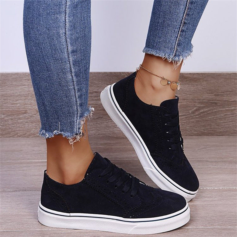Women Casual Lace Up Flat Shoes